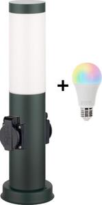 Brilagi - LED RGBW външна лампа с 2 гнезда 1xE27/9W/230V 40 см IP44 антрацит