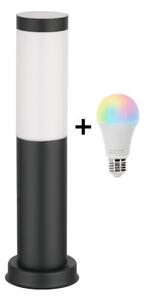 Brilagi - LED RGBW външна лампа 1xE27/9W/230V 40 см IP44 черна
