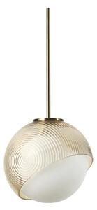 Ideal Lux - Висяща лампа на кабел BLOOM 1xE27/42W/230V Ø 22 см златист/димно бежово