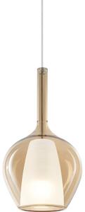 Ideal Lux - Висяща лампа на кабел KALIQUE, 1xE27/42W/230V, Ø 18 см, димно бежова