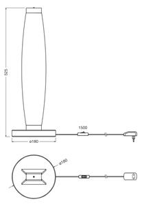 Osram - LED настолна лампа DECOR FLAT LED/13W/230V сива
