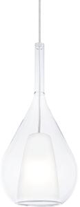 Ideal Lux - Висяща лампа на кабел KALIQUE, 1xE27/42W/230V, Ø 18 см, прозрачно стъкло