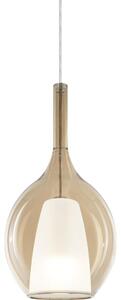 Ideal Lux - Полилей на кабел KALIQUE 1xE27/42W/230V Ø 18 см опушено бежово