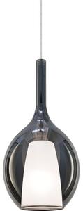 Ideal Lux - Висяща лампа на кабел KALIQUE 1xE27/42W/230V Ø 18 см опушено черно