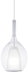 Ideal Lux - Полилей на кабел KALIQUE 1xE27/42W/230V Ø 18 см прозрачен