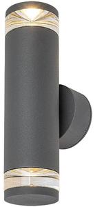 Rabalux 77072 - Външно стенно осветително тяло TORNIO 2xGU10/10W/230V IP54 антрацит