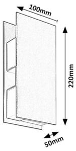 Rabalux 77063 - LED външен стенен осветител KIONI LED/13W/230V IP65 антрацит