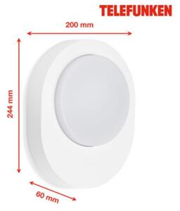 Telefunken 312006TF - LED Екстериорен аплик LED/8W/230V IP44 бял