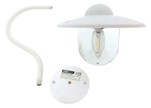 LED соларен стенен лампион LED/0,5W/1,2V IP44 бял