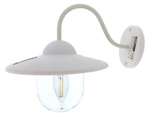 LED соларен стенен лампион LED/0,5W/1,2V IP44 бял