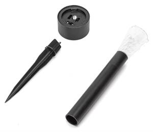 Aigostar - LED соларна лампа 0,006W/1,2V, 29,5 см, черна, 6500K, IP44