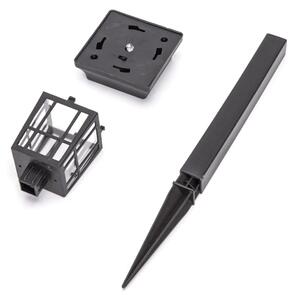 Aigostar - LED соларна лампа 0,006W/1,2V, 32 см, черна, 6500K, IP44