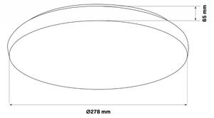 LED Плафон за баня PIRIUS LED/12W/230V Ø 28 см IP44