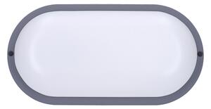 Solight WO749-G- LED Екстериорен nást. лампа LED/20W/230V 4000K IP54 сив овален