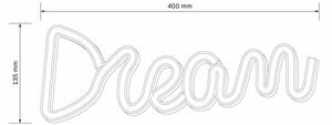 LED Неонова декорация за стена DREAM LED/3W/3xAA USB син