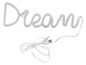 LED Неонова декорация за стена DREAM LED/3W/3xAA USB син