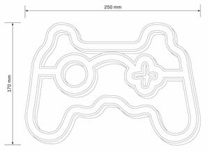 LED Неонова декорация за стена GAME LED/3W/3xAA USB син