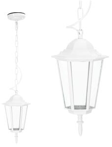 Екстериорен пендел 1xE27/60W/230V IP44 бял