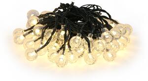 Brilagi - соларен LED декоративен гирлянд BUBBLE, 50 LED/8 функции, 7 m, IP65, топла бяла светлина