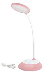 LED Димируема акумулаторна настолна лампа VISUA LED/5W/5V 3000-5000K розов