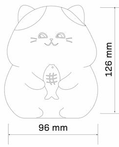LED RGBW Димируема детска сензорна лампа GATTO LED/1W/3,7V 1200 mAh