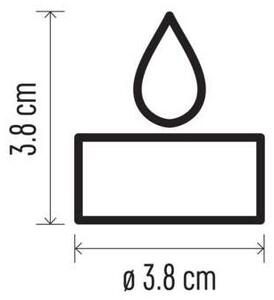 К-кт 6 бр. LED Коледни декорации 6xLED/6xCR2032 златисти