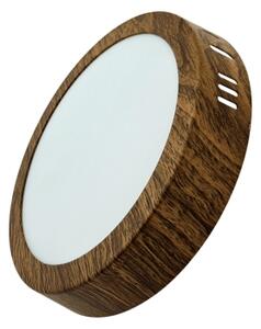 LED Плафониера RING LED/12W/230V 4200K Ø 16 см кафяв