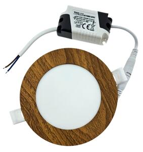 LED Лампа за окачен таван CIRCLE LED/6W/230V 4200K Ø 11,8 см кафяв