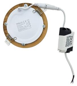 LED Лампа за окачен таван CIRCLE LED/6W/230V 4200K Ø 11,8 см кафяв