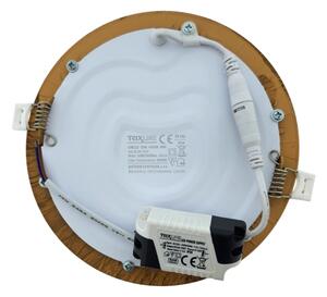 LED Лампа за окачен таван CIRCLE LED/12W/230V 4200K Ø 16,7 см кафяв