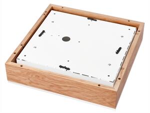 Плафон OAK SQUARE 4xE27/15W/230V 39x39 см дъб/бял
