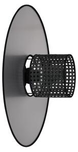 Duolla - Аплик TOKYO RATTAN 1xE27/15W/230V Ø 50 см сребрист/черен