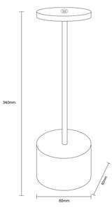 Globo 21019B - LED регулируема настолна лампа POLINA LED/1,2W/3,7V