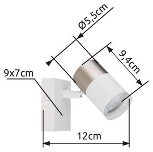 Globo 57851-1 - Спот аплик BRISBON 1xGU10/25W/230V бял/хром
