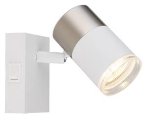 Globo 57851-1 - Спот аплик BRISBON 1xGU10/25W/230V бял/хром