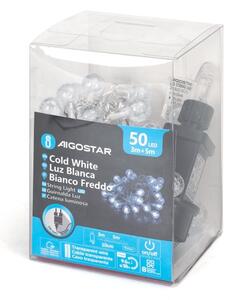 Aigostar - LED външна гирлянда 50xLED/8 функции 8m IP44 студено бяло
