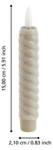 Eglo 422225 - Комплект 2x LED свещ ANDRAFIABE LED/1xAAA 15 см бежова