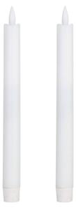 Eglo 422217 - Комплект 2x LED свещ ANTANABE LED/1xAAA 24,5 см бяла