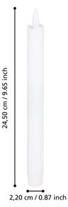 Eglo 422217 - Комплект 2x LED свещ ANTANABE LED/1xAAA 24,5 см бяла