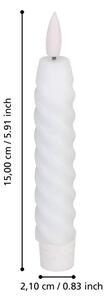 Eglo 422227 - Комплект 2x LED свещ ANDRAFIABE LED/1xAAA 15 см бяла