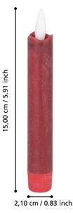 Eglo 422216 - К-кт 2x LED свещ ANTANABE LED/1xAAA 15 см червен