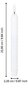 Eglo 422226 - К-кт 2x LED свещ ANDRAFIABE LED/1xAAA 25 см бял
