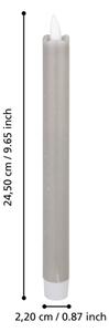 Eglo 422222 - К-кт 2x LED свещ ANDRAFIABE LED/1xAAA 24,5 см сив