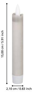 Eglo 422223 - Комплект 2 LED свещи ANTANABE LED/1xAAA 15 см сиви