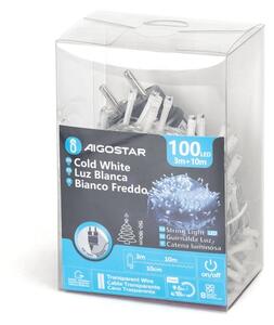 Aigostar - LED Външен гирлянд 100xLED/8 функции 13m IP44 студено бяло