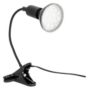 Гъвкава настолна лампа с клипс PLANTY 1xE27/30W/230V черна