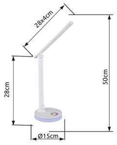 Globo 58445W - LED RGBW регулируема настолна лампа GERALDO LED/5W/230V + LED/2W