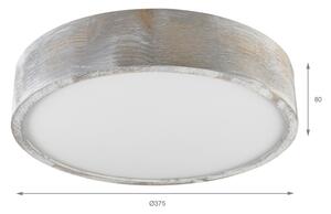 Brilagi - Плафон PINO, 2xE27/15W/230V, бор/сребрист, диам. 37,5 см