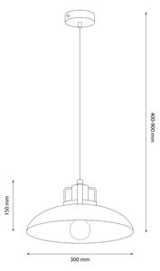 Brilagi - LED Пендел FLAMENGO 1xE27/60W/230V бял