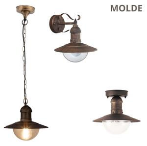 Brilagi - Външно висящо осветително тяло MOLDE 1xE27/60W IP44 бронзово/патина